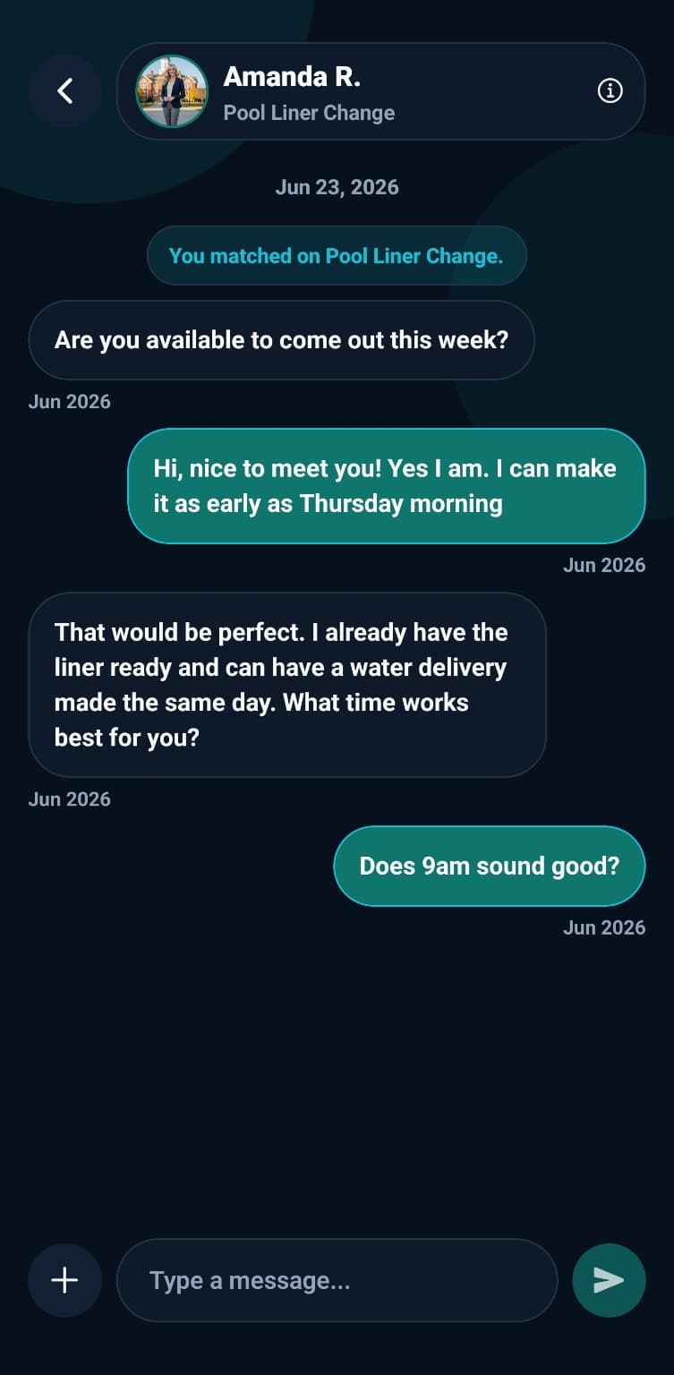 Worker suggests a time